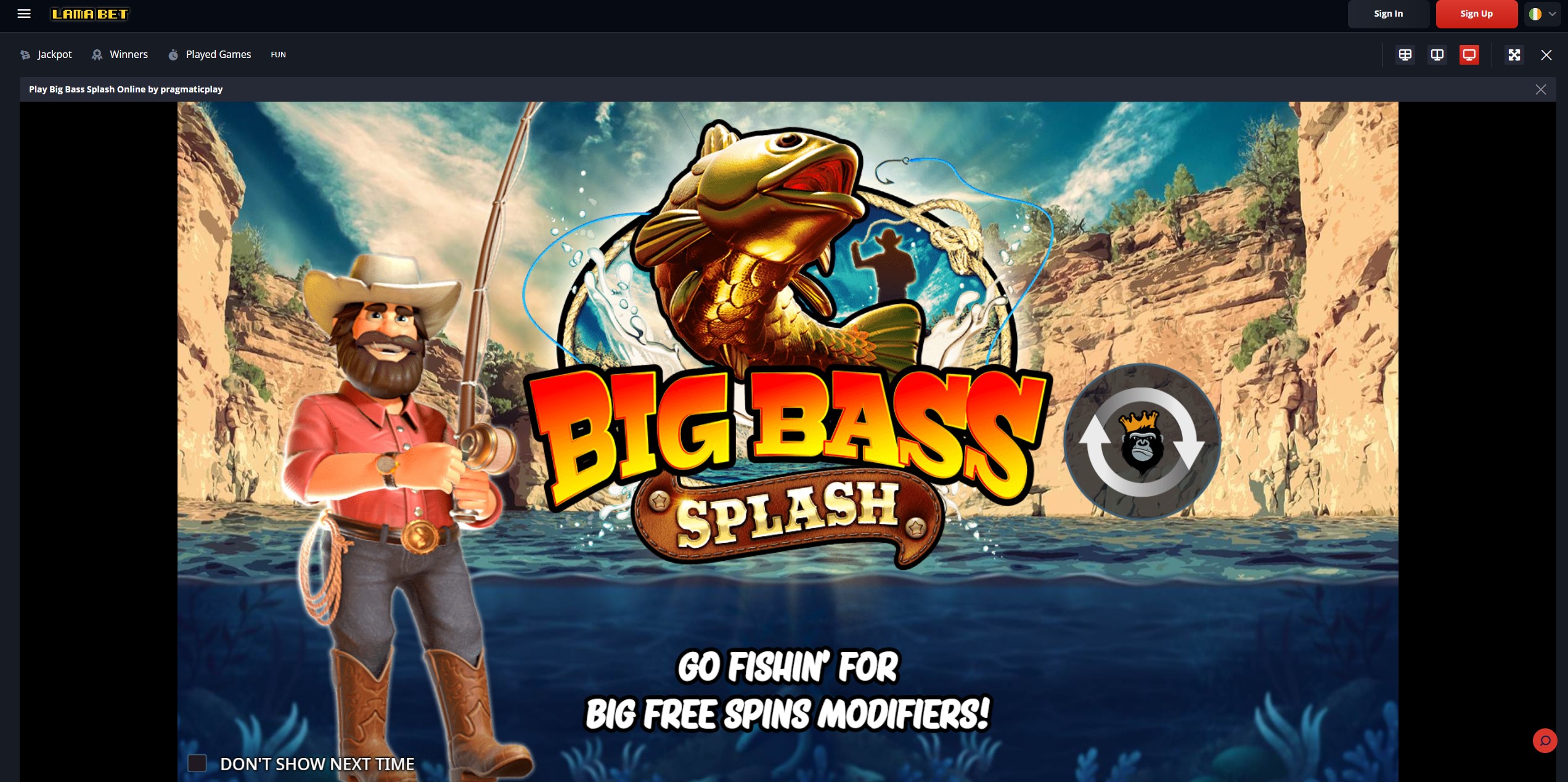 Slot Machine Big Bass Splash